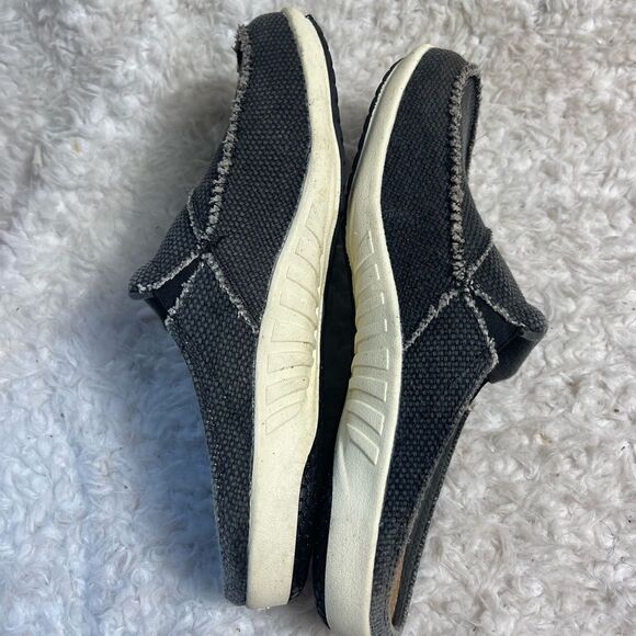 Lazy Steps Gray Slip-on Loafer Casual Slide Slipper Natural Latex Footbed SZ11 - Picture 6 of 10